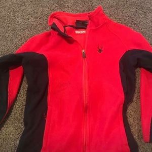 Red and black boys spider jacket